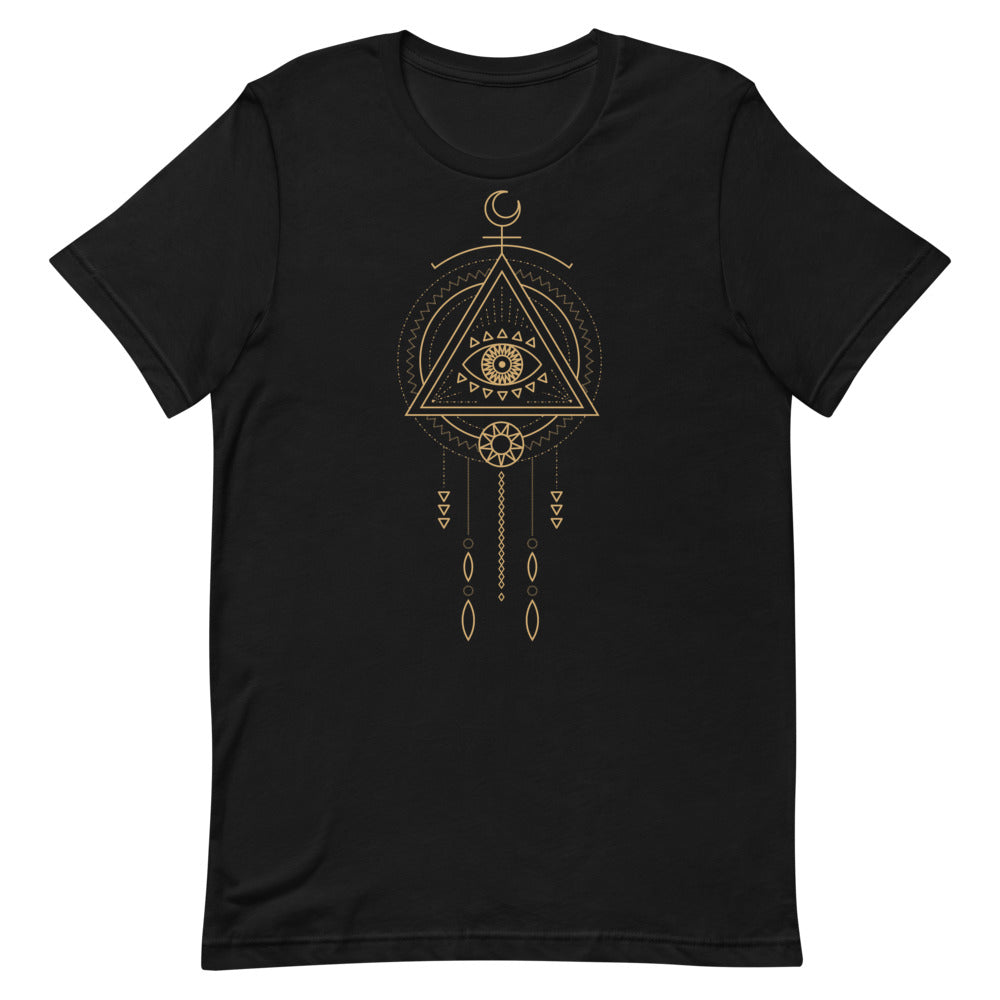 T-shirt Œil Mystique & Attrape-Rêves – Bohème et Spirituel