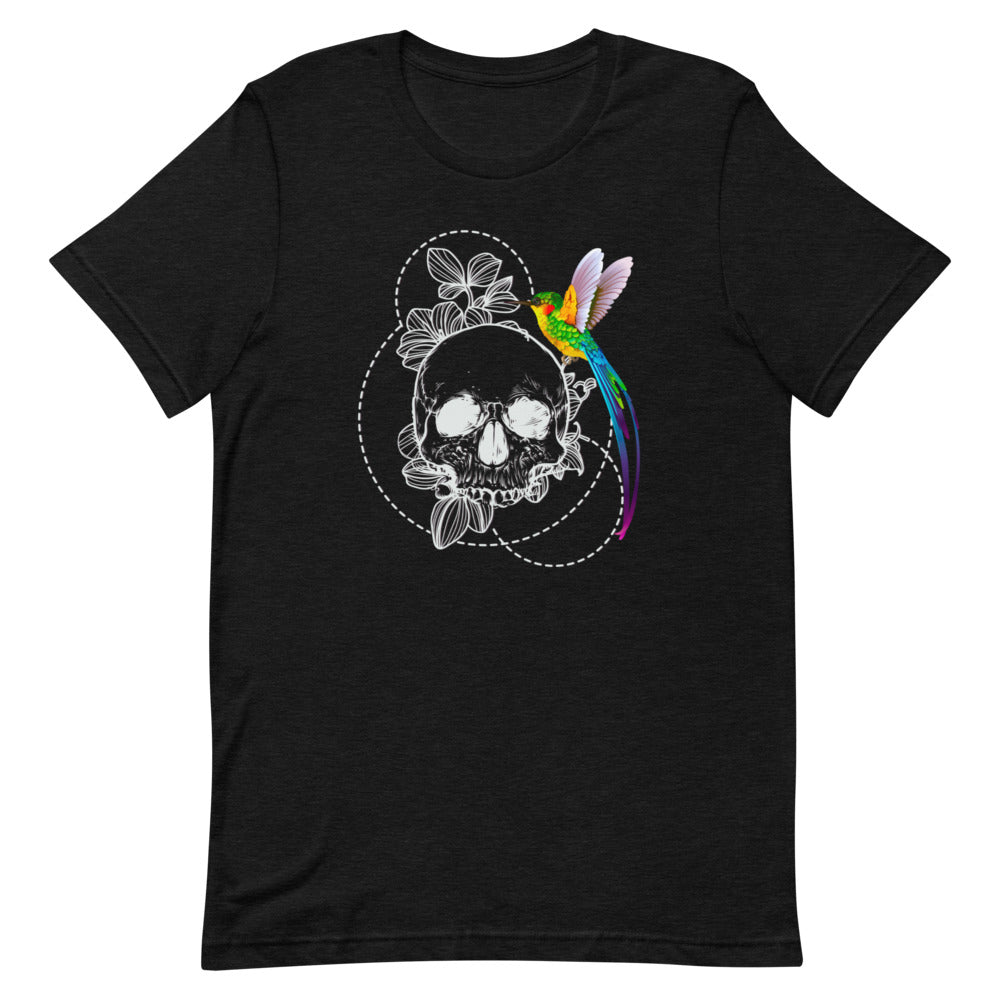 T-shirt Crâne et Colibri – Bohème et Symbolique