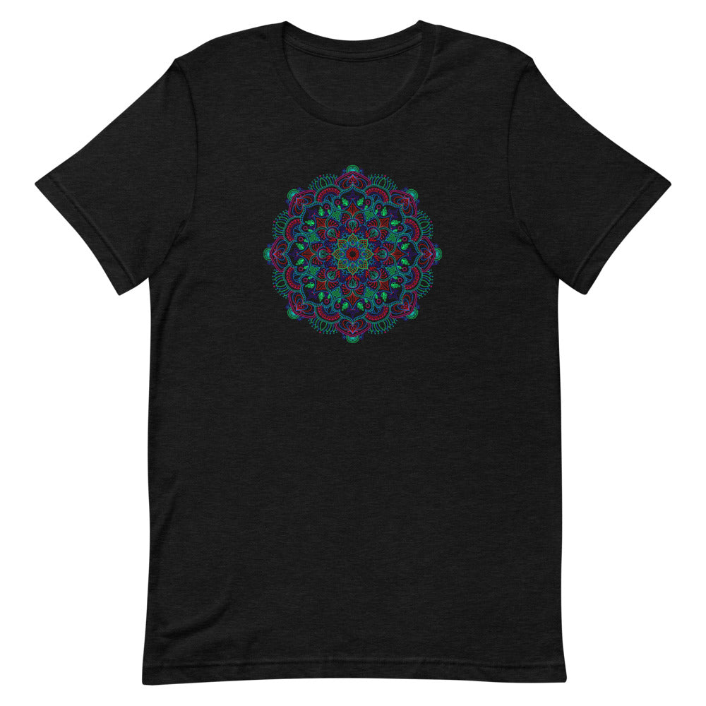 Débardeur Mandala Floral Gris – Spirituel et Naturel