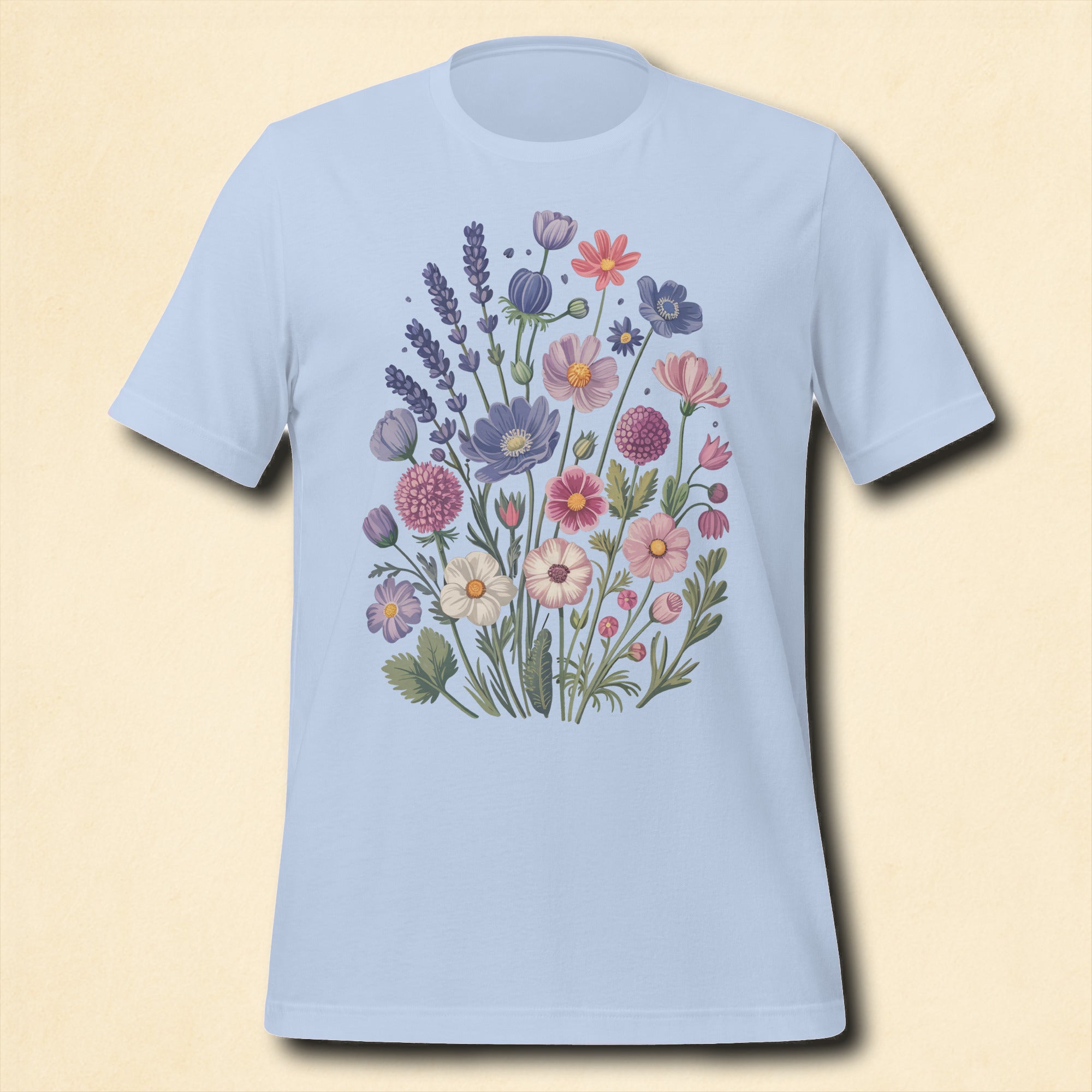 T-shirt Bouquet Fleurs Champêtres – Bohème et Doux
