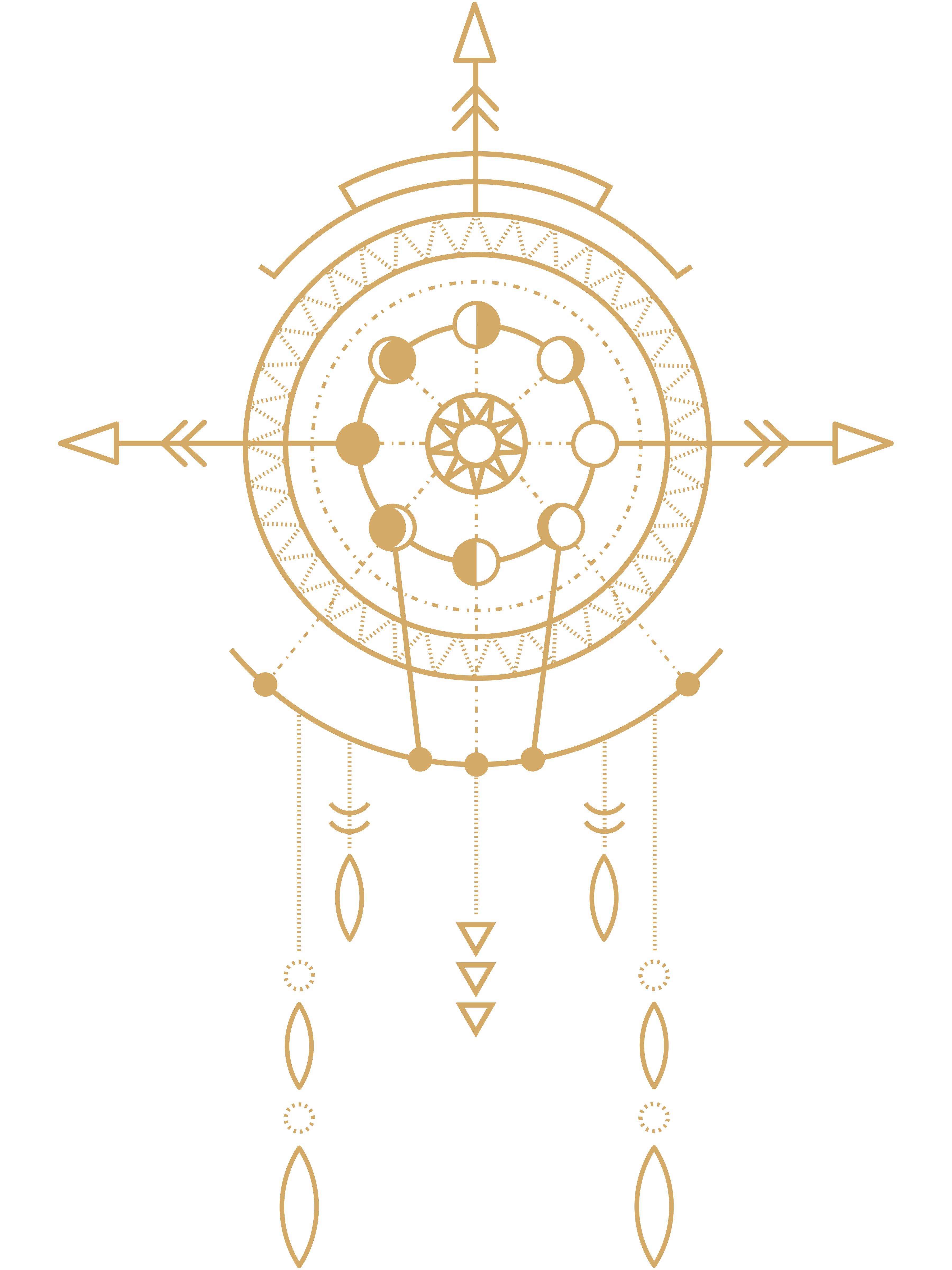 T-shirt Attrape-Rêves & Flèches Géométriques – Bohème et Serein