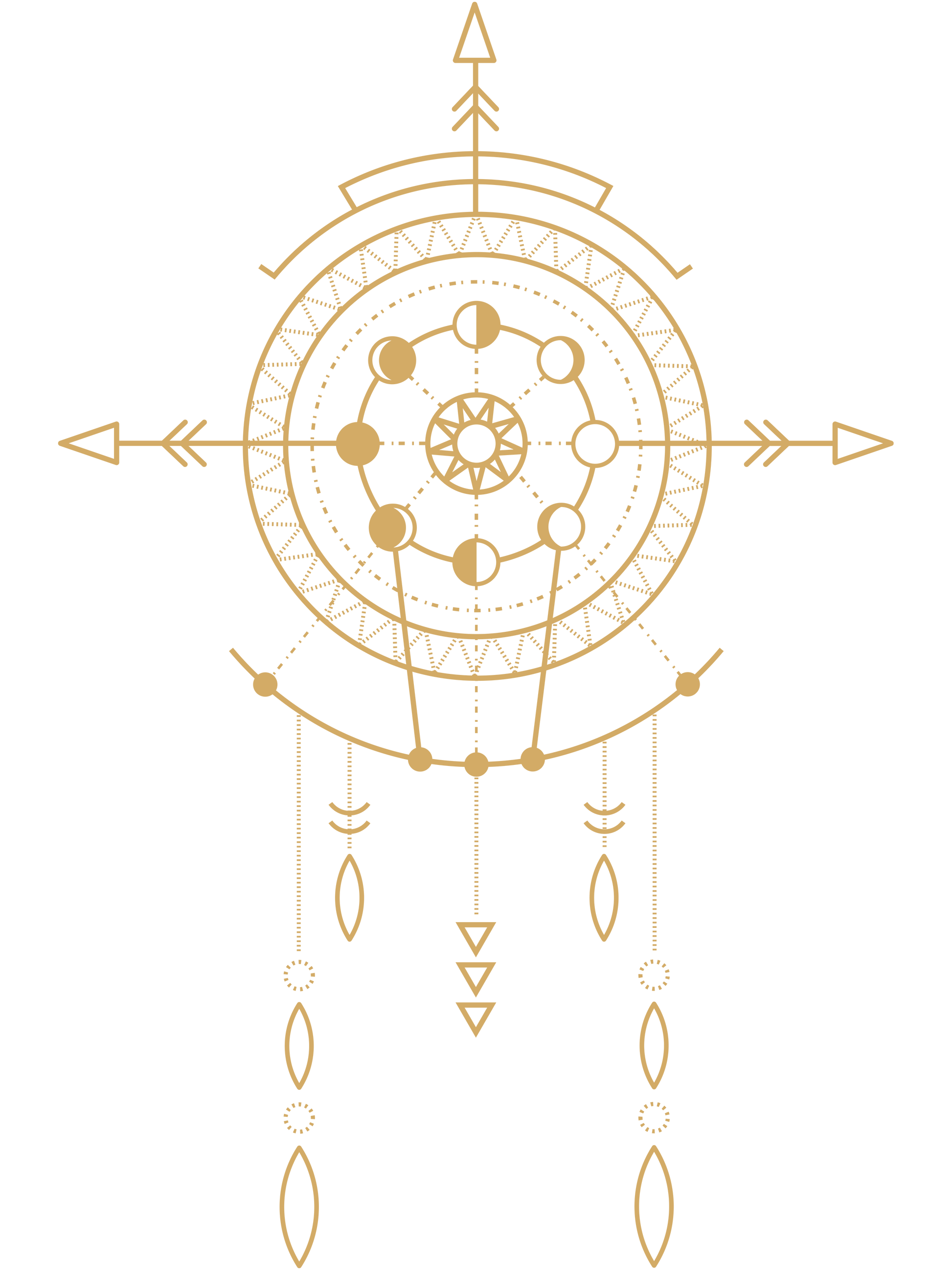 Dreamcatcher &amp; Geometric Arrows T-shirt – Bohemian and Serene