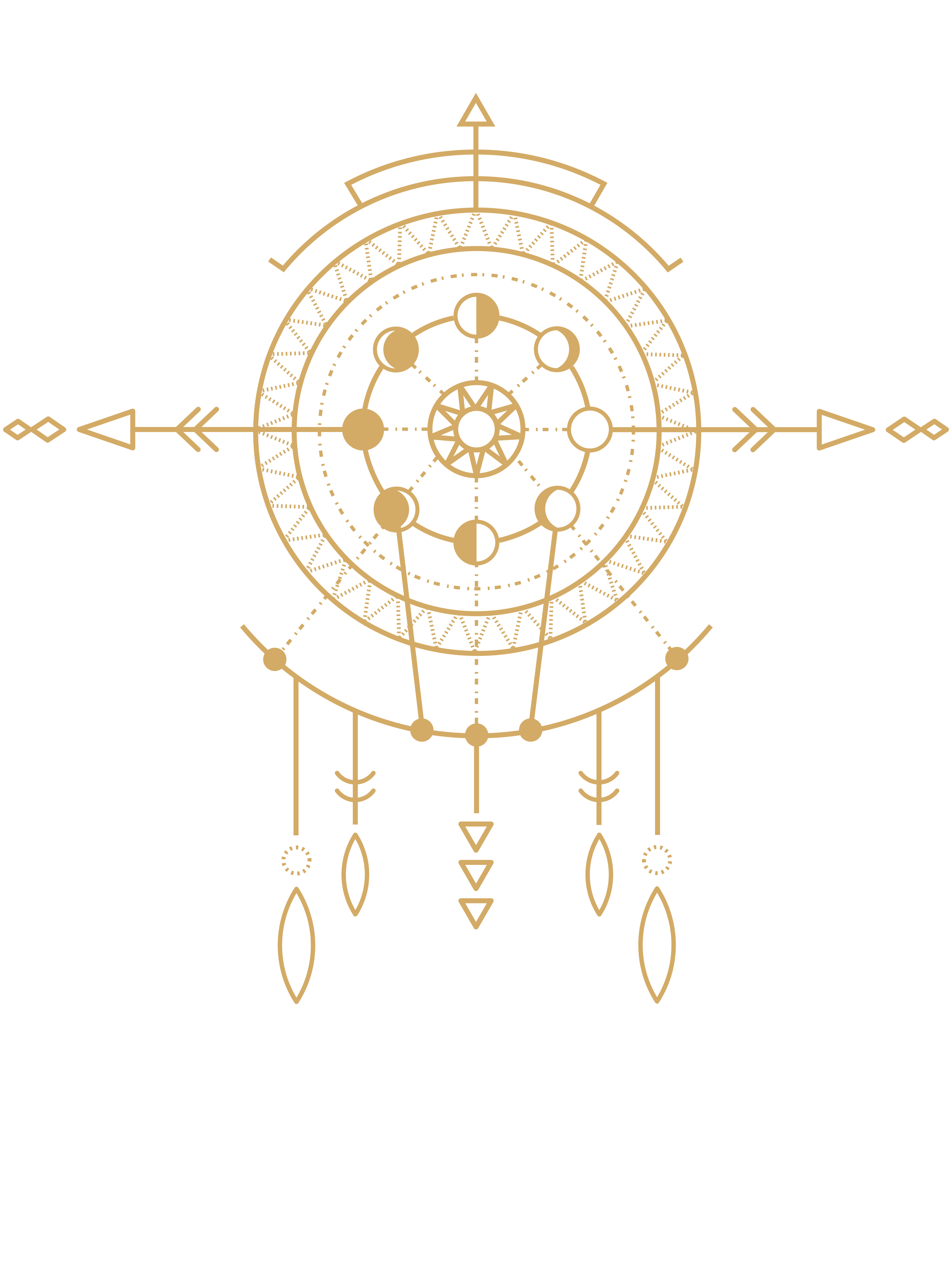 T-shirt Attrape-Rêves & Flèches Géométriques – Bohème et Apaisant