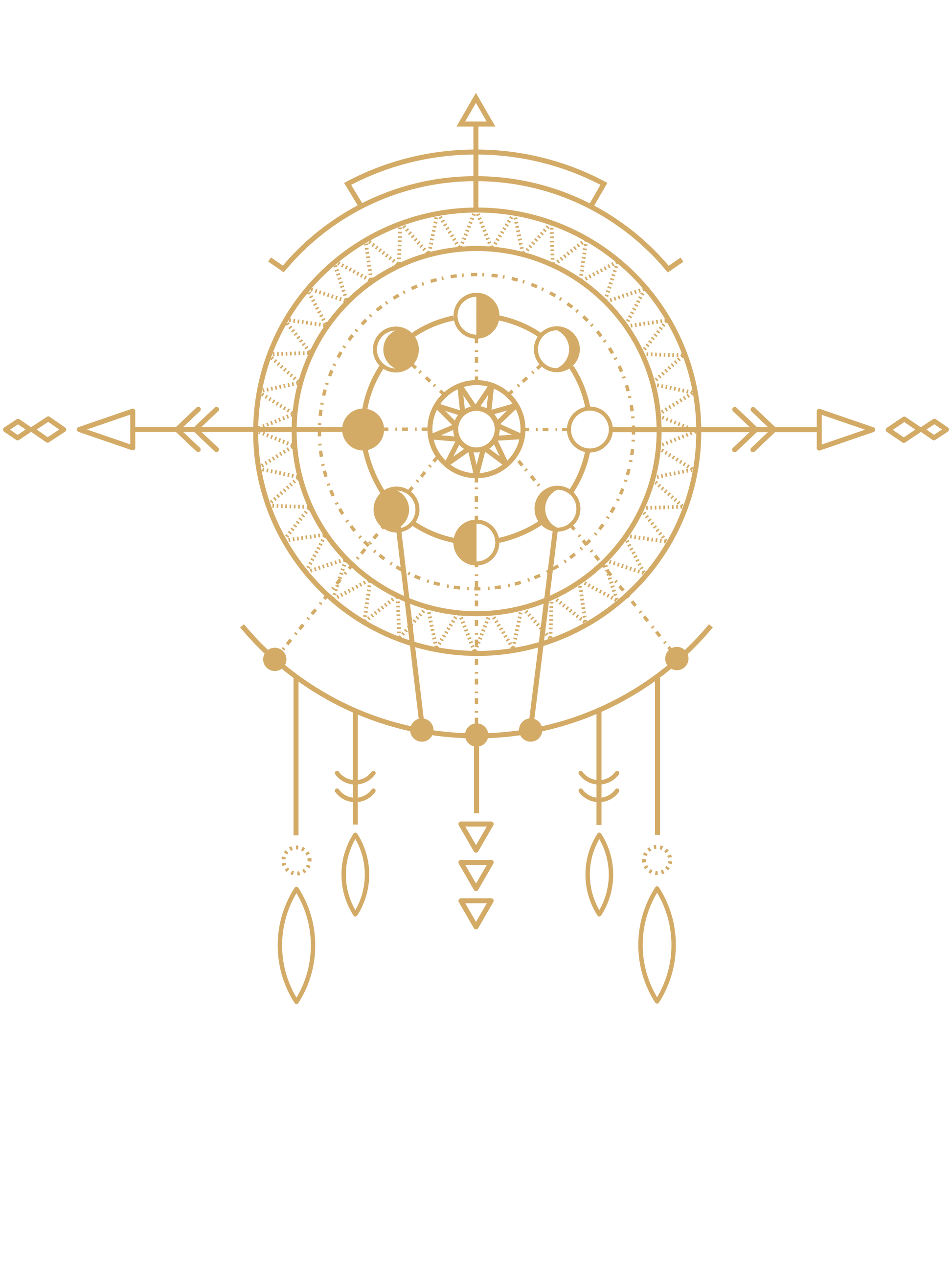 Dreamcatcher &amp; Geometric Arrows T-shirt – Bohemian and Soothing