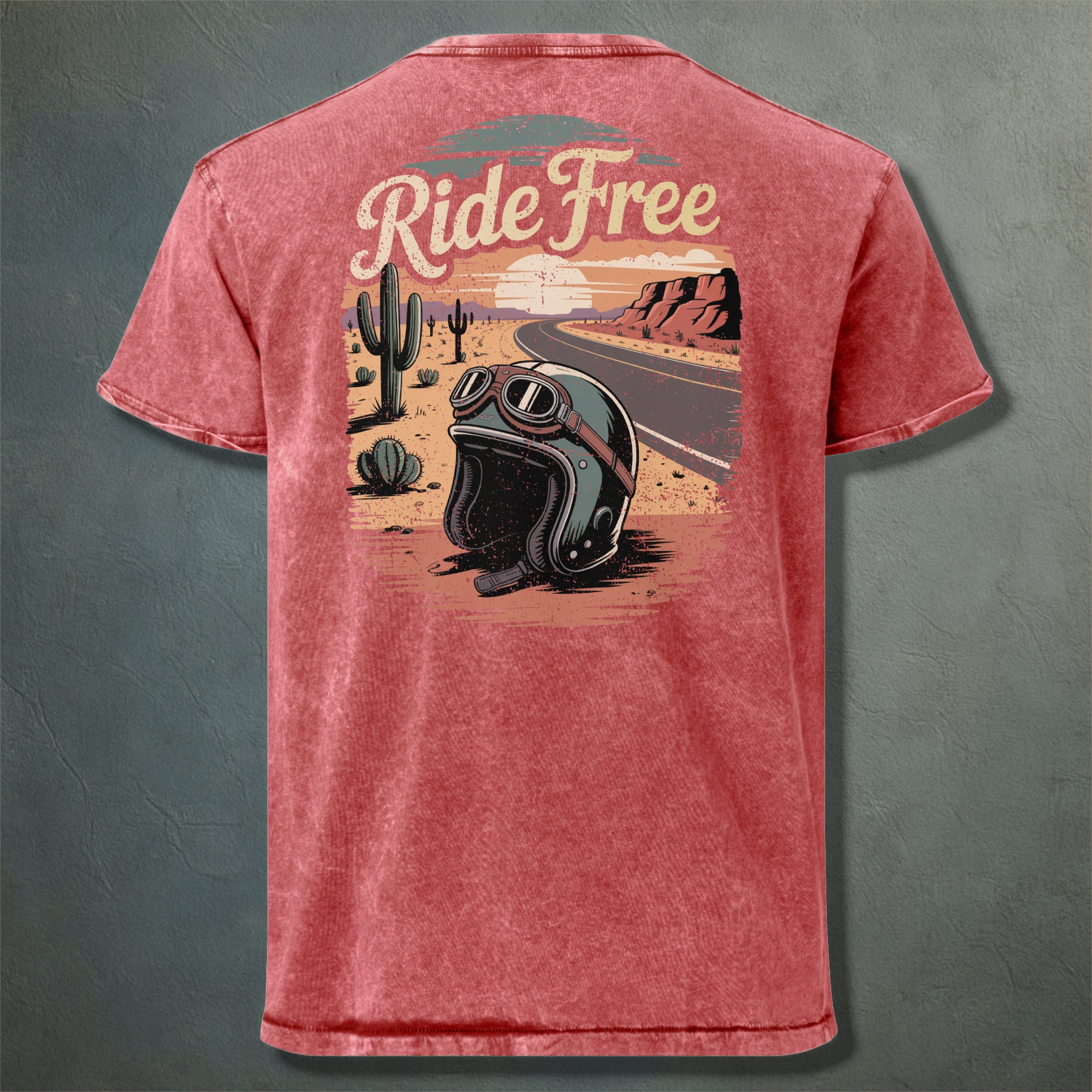 T-shirt Ride Free & Stay Wild Recto-Verso – Aventure et Liberté