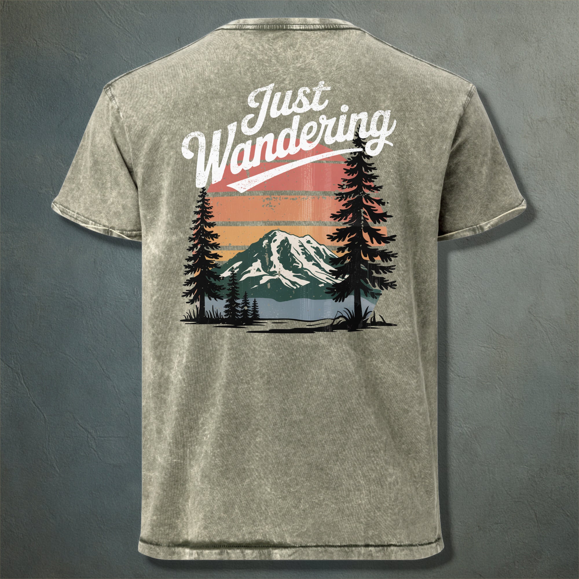 T-shirt Not Lost Just Wandering Recto-Verso – Aventure et Nature