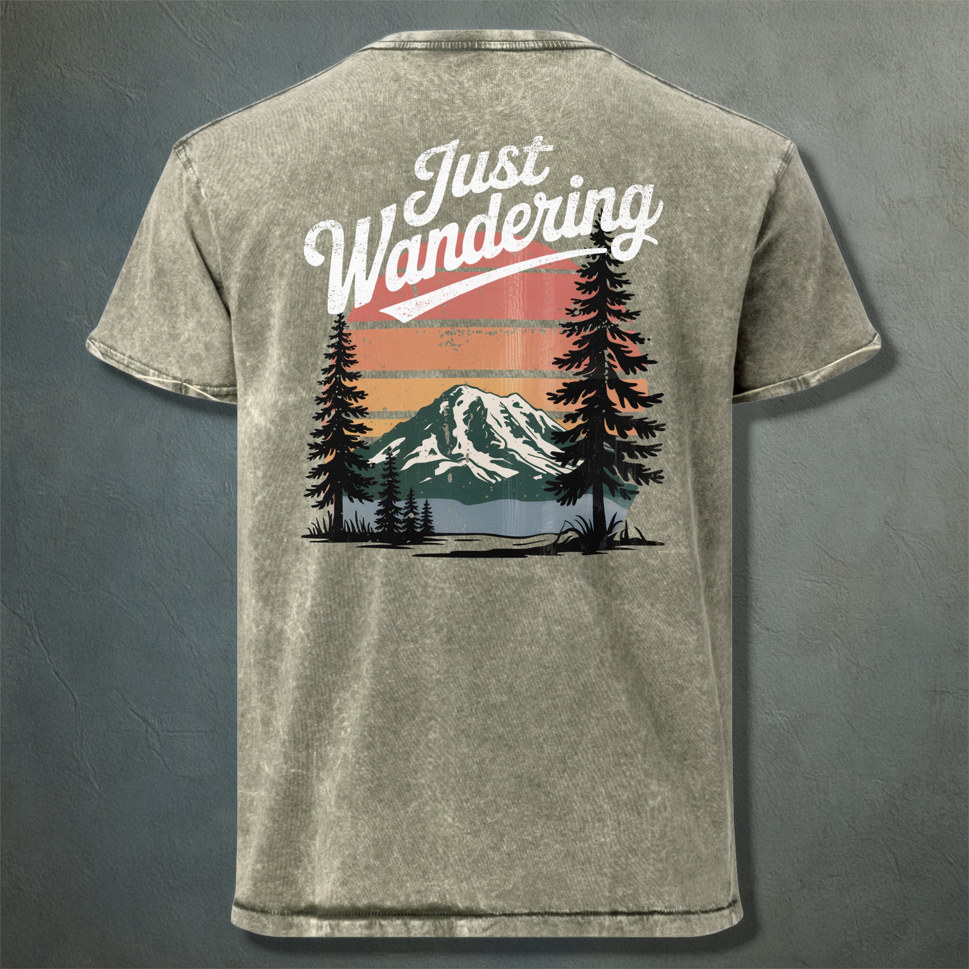 T-shirt Not Lost Just Wandering Recto-Verso – Aventure et Nature