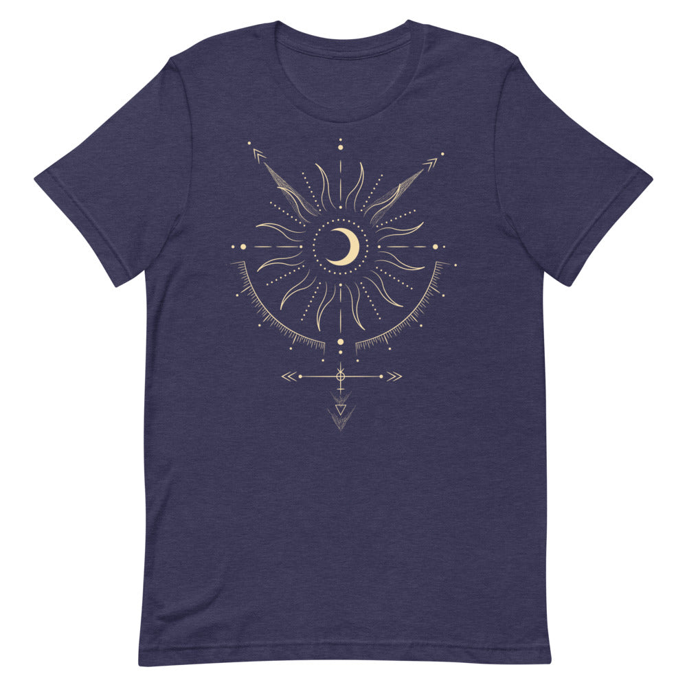 Geometric Sun &amp; Moon T-shirt – Bohemian and Harmonious