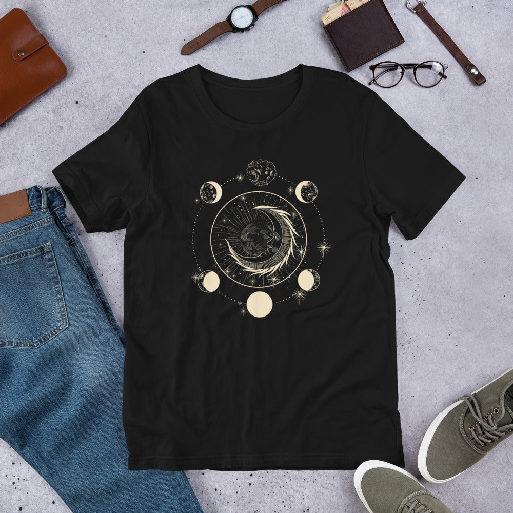 T-shirt Lune & Phases Célestes – Bohème et Mystique