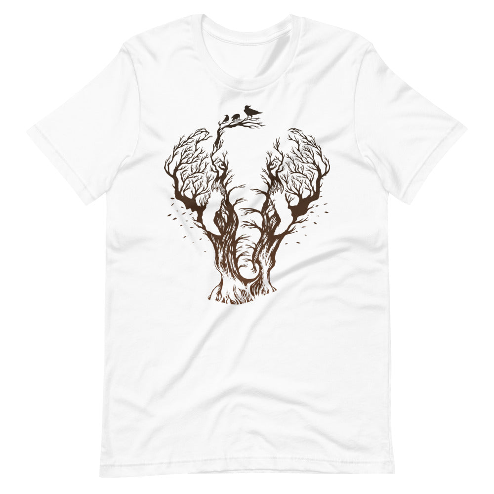 T-shirt Éléphant Arbres et Oiseaux – Bohème et Symbolique