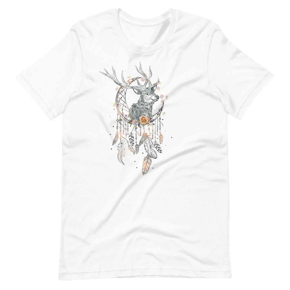 T-shirt Cerf Capteur de Rêves – Bohème et Mystique