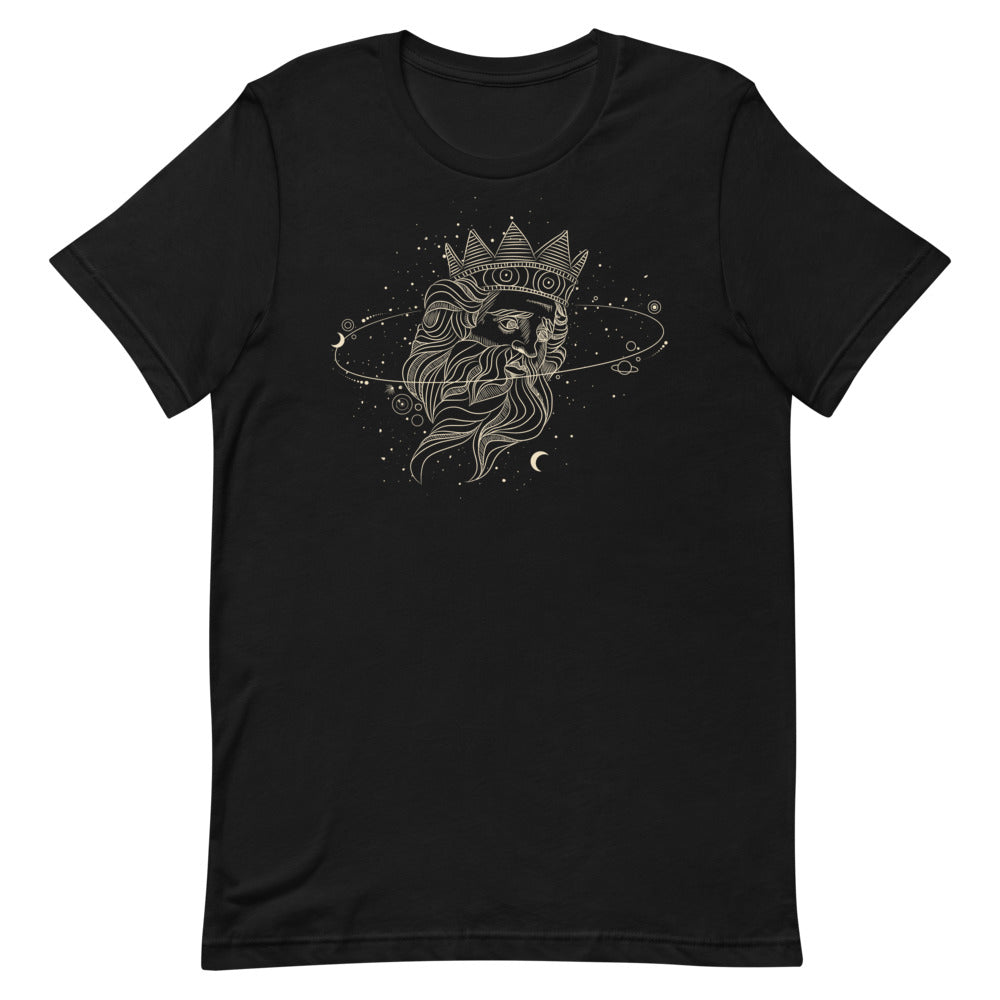 T-shirt Roi Cosmique Couronné – Bohème et Majestueux