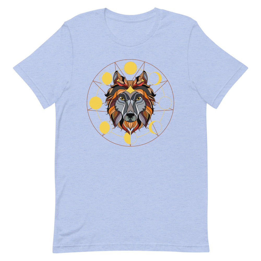 T-shirt Loup et Phases de Lune – Bohème et Céleste