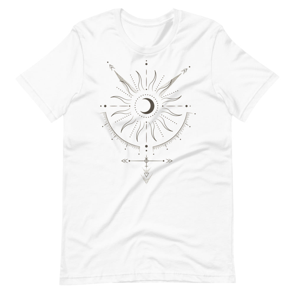 Geometric Sun &amp; Moon T-shirt – Bohemian and Harmonious