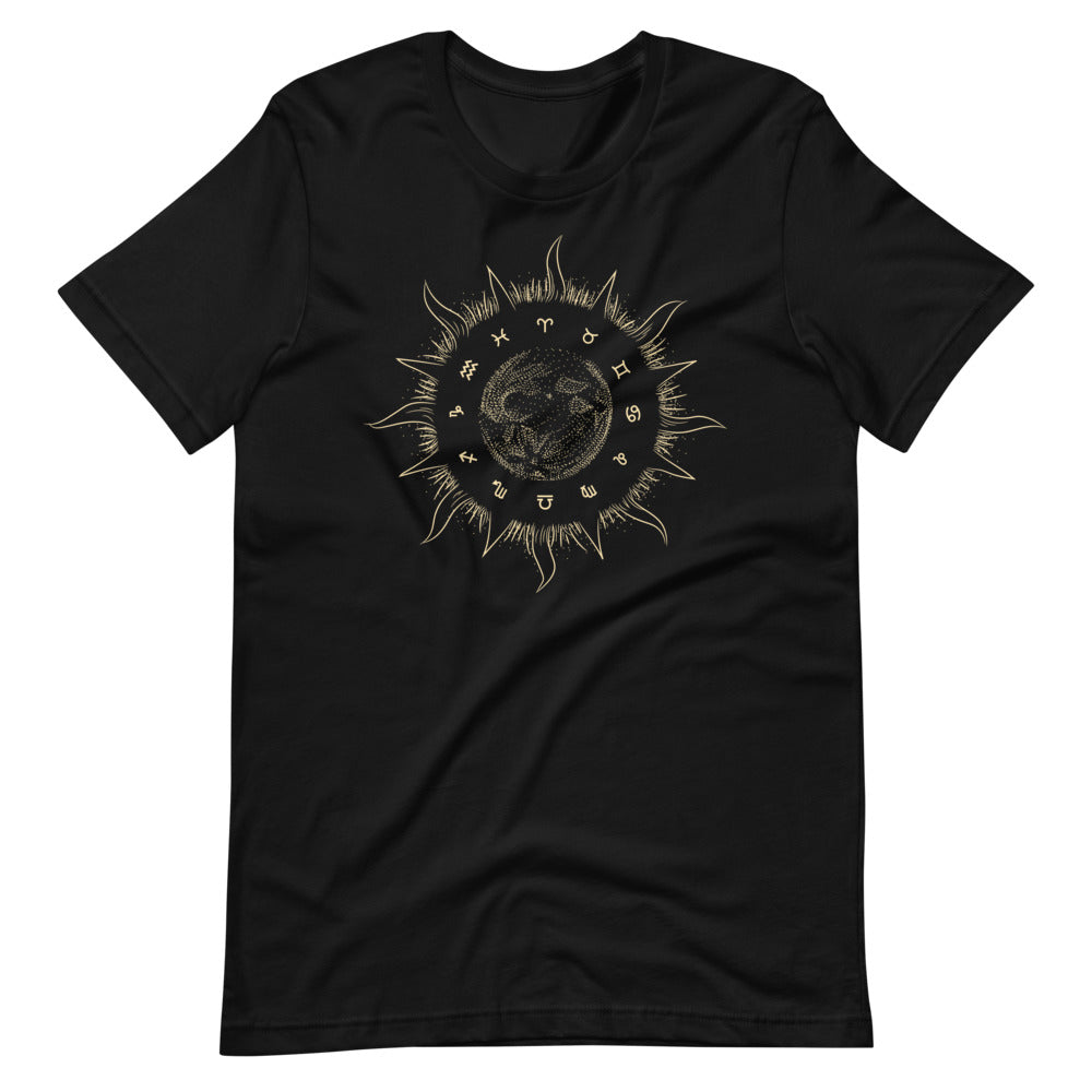 T-shirt Soleil Astral & Zodiaque – Ésotérique et Céleste