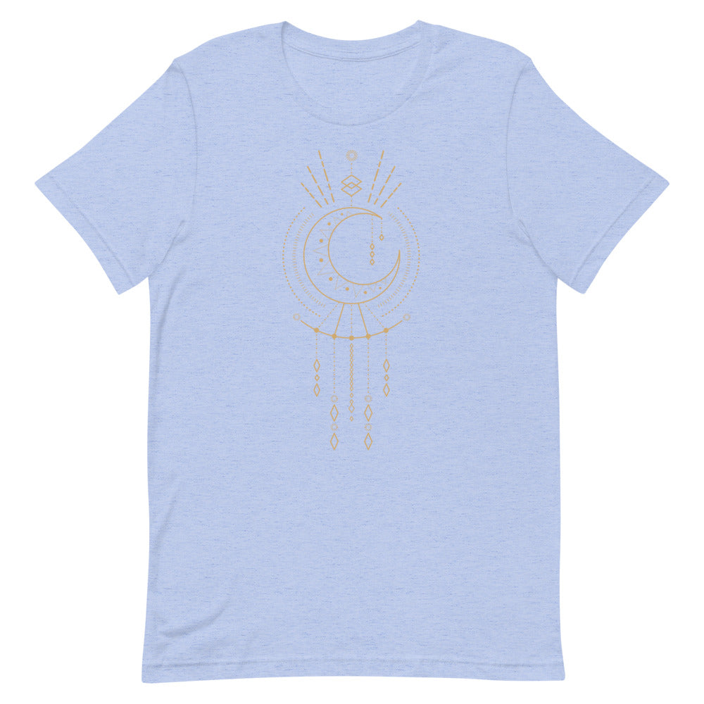 T-shirt Lune & Attrape-Rêves Géométrique – Bohème et Mystique