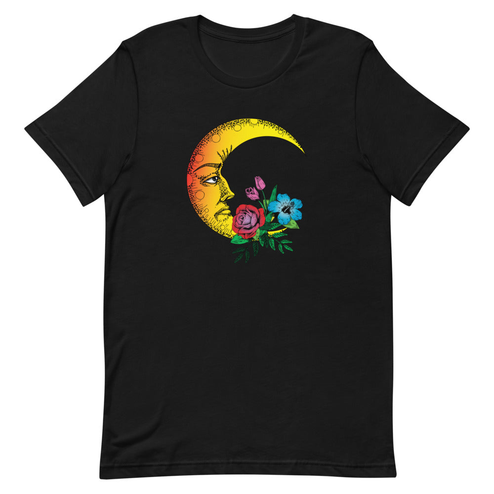 T-shirt Lune et Fleurs – Bohème et Romantique
