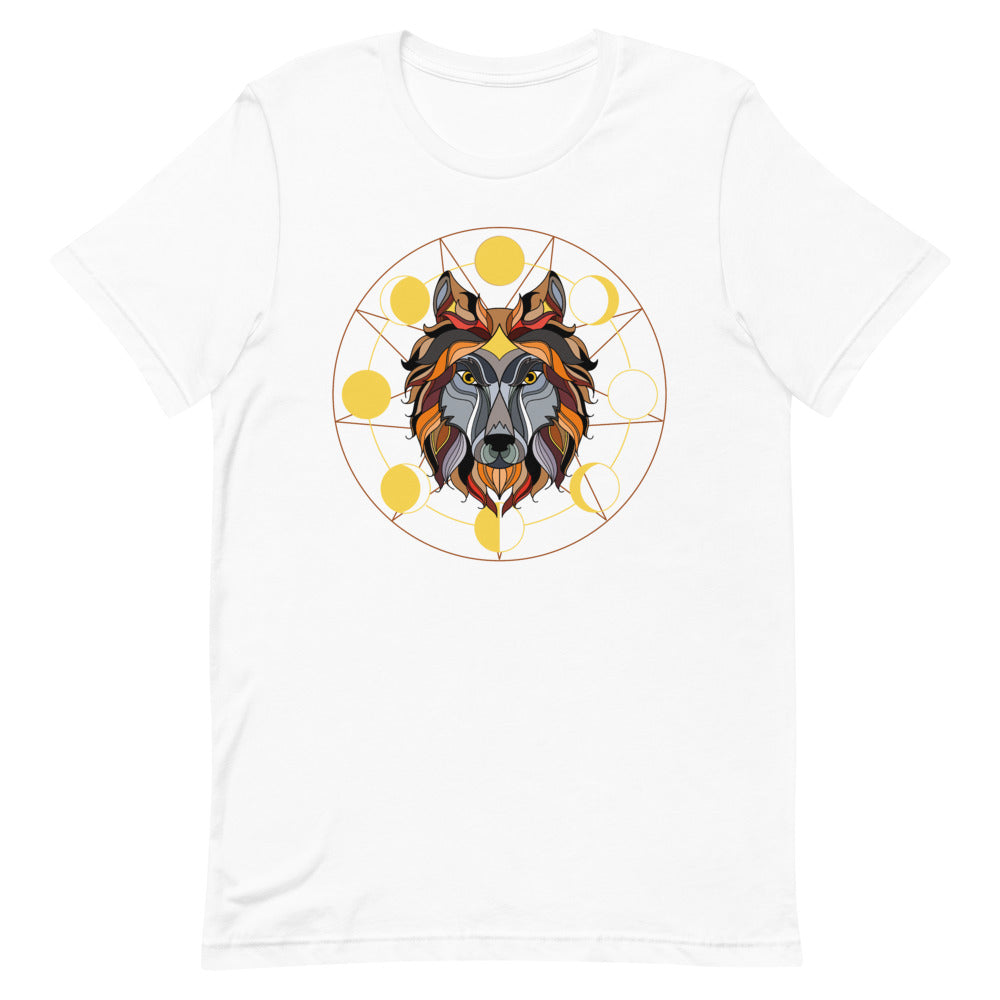 T-shirt Loup et Phases de Lune – Bohème et Céleste