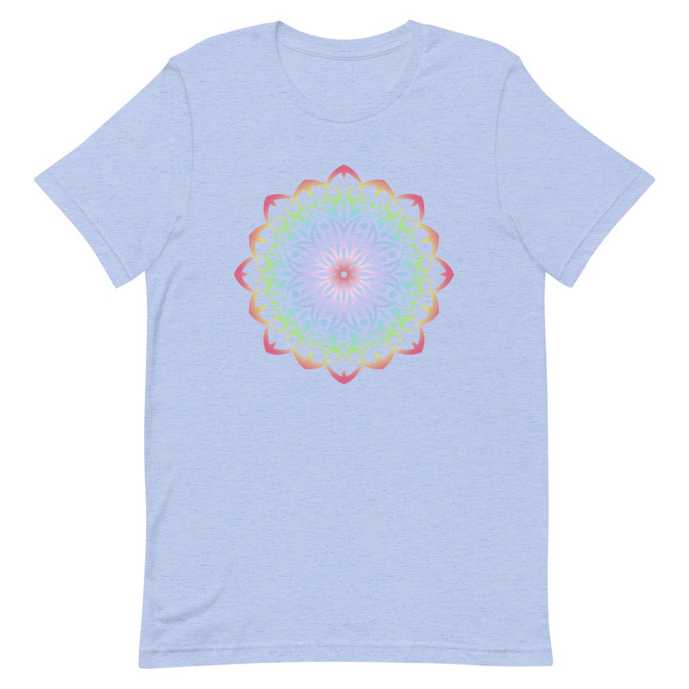 Débardeur Mandala Floral Gris – Spirituel et Naturel