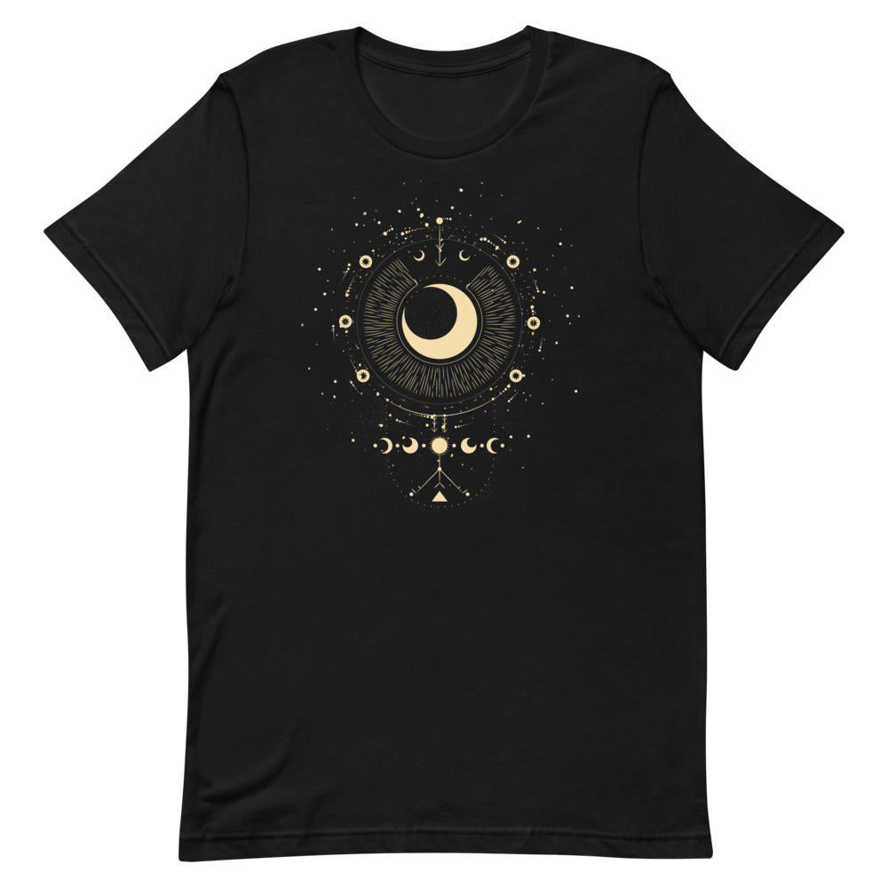 T-shirt Lune et Motifs Astrologiques – Bohème et Mystique