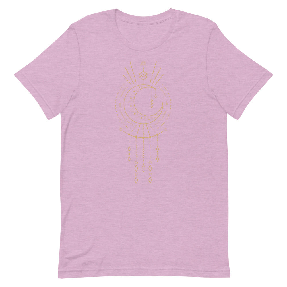 T-shirt Lune & Attrape-Rêves Géométrique – Bohème et Mystique