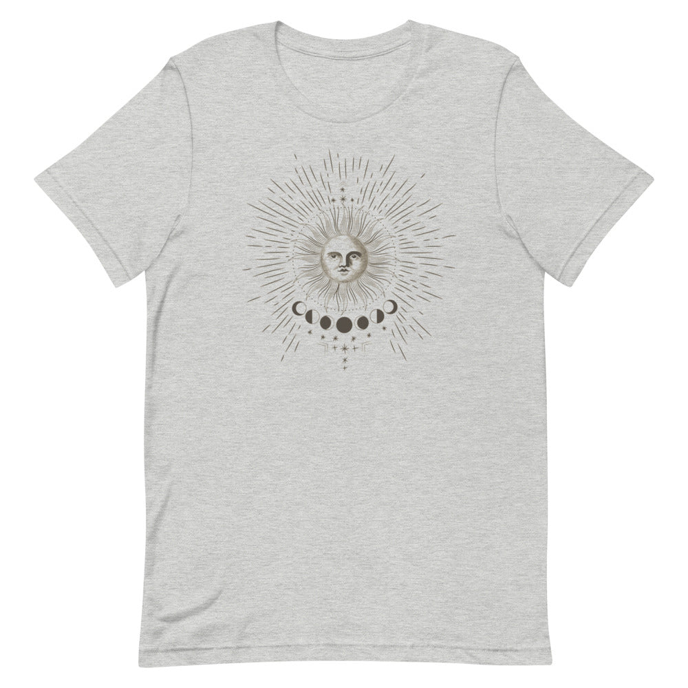 T-shirt Soleil Mystique & Phases Lunaires – Ésotérique et Cosmique