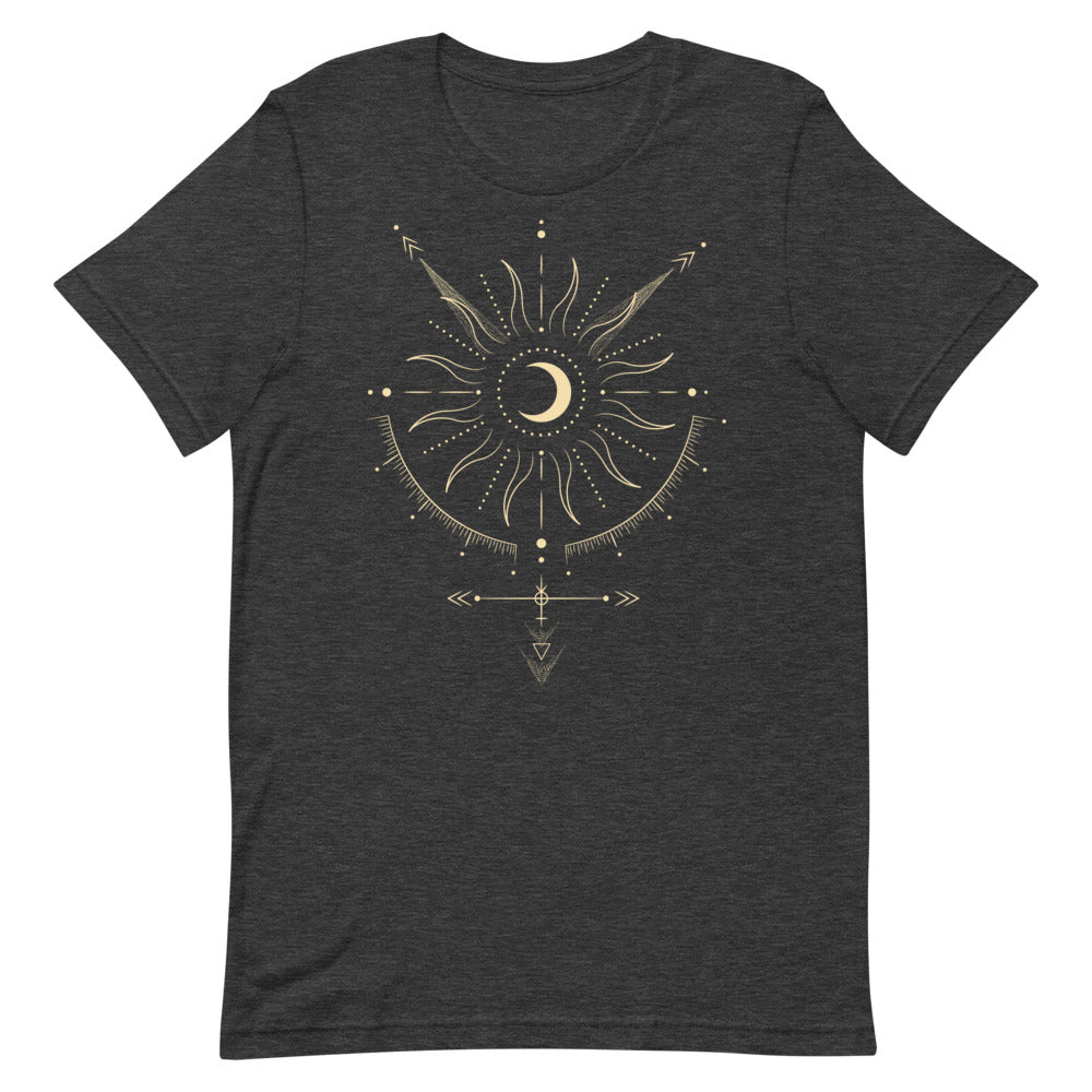 Geometric Sun &amp; Moon T-shirt – Bohemian and Harmonious