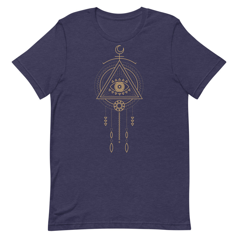 T-shirt Œil Mystique & Attrape-Rêves – Bohème et Spirituel