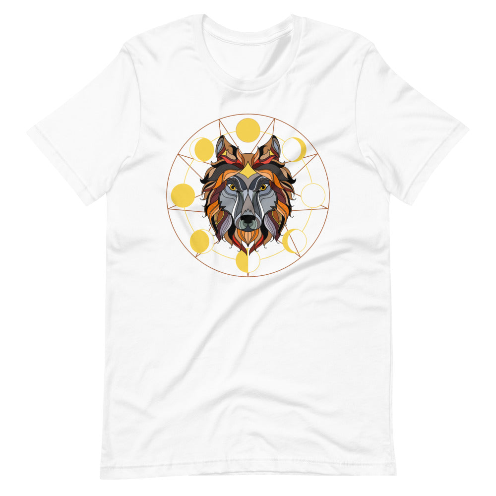 T-shirt Loup et Phases de Lune – Bohème et Céleste