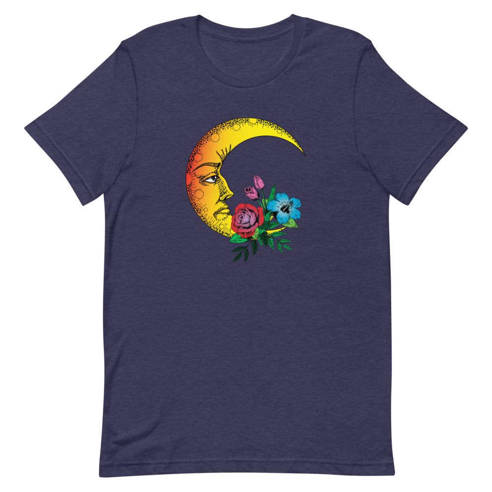 T-shirt Lune et Fleurs – Bohème et Romantique