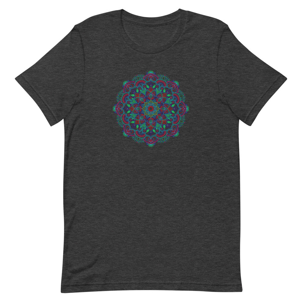Débardeur Mandala Floral Gris – Spirituel et Naturel