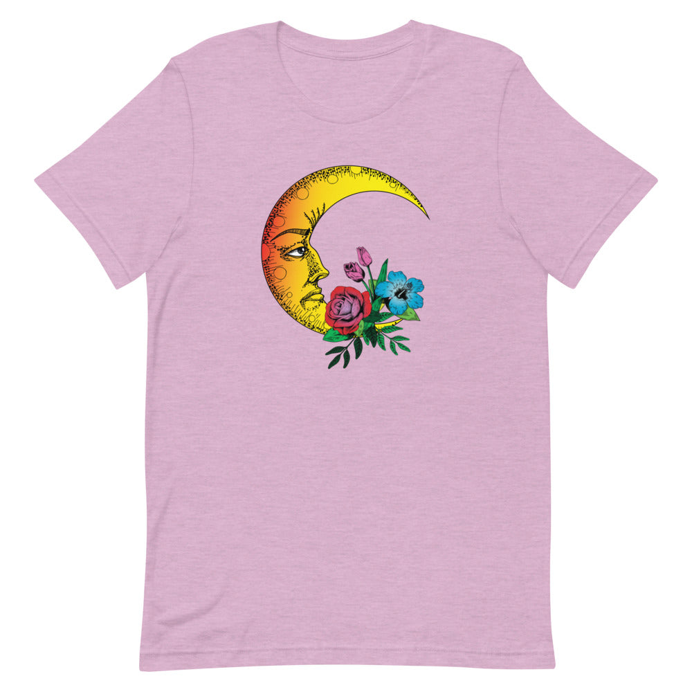 T-shirt Lune et Fleurs – Bohème et Romantique