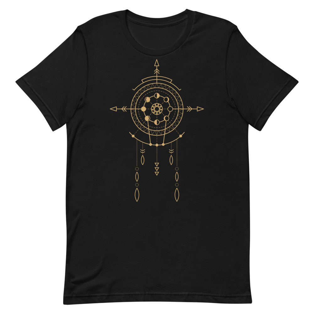 T-shirt Attrape-Rêves Celeste avec Motifs Géométriques et Flèches – Bohème et Spirituel