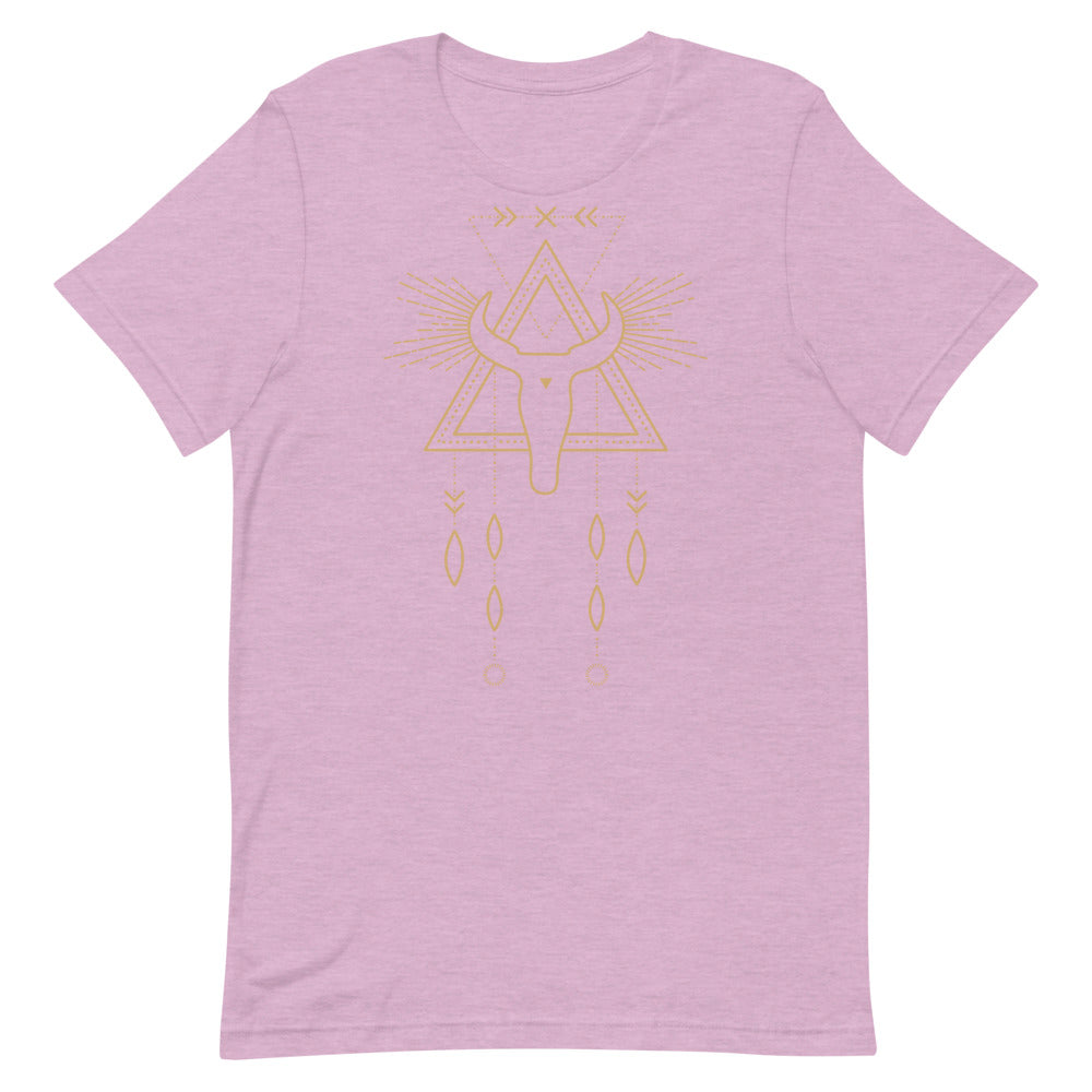 T-shirt Crâne de Taureau & Attrape-Rêves – Bohème et Puissant