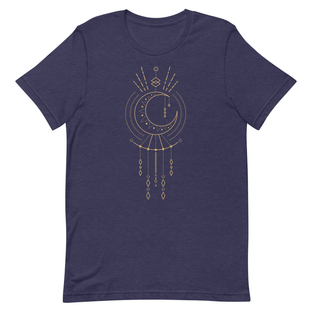T-shirt Lune & Attrape-Rêves Géométrique – Bohème et Mystique