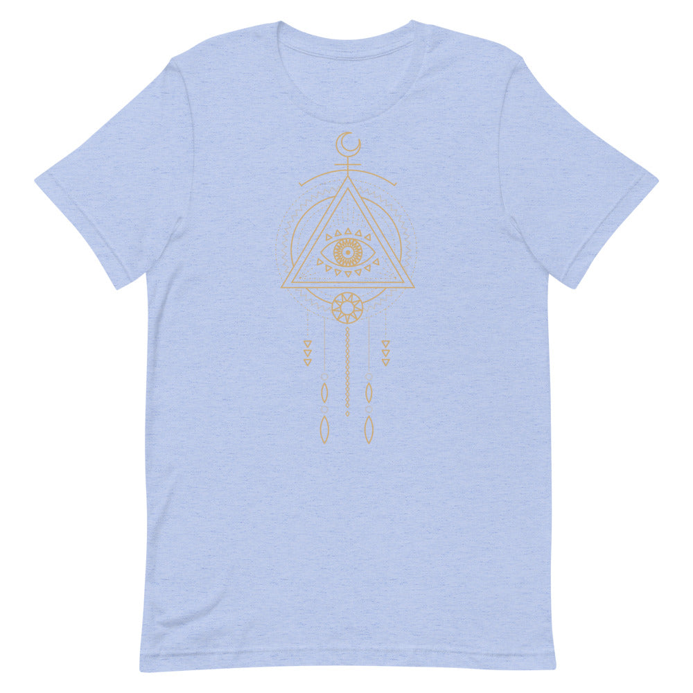 T-shirt Œil Mystique & Attrape-Rêves – Bohème et Spirituel
