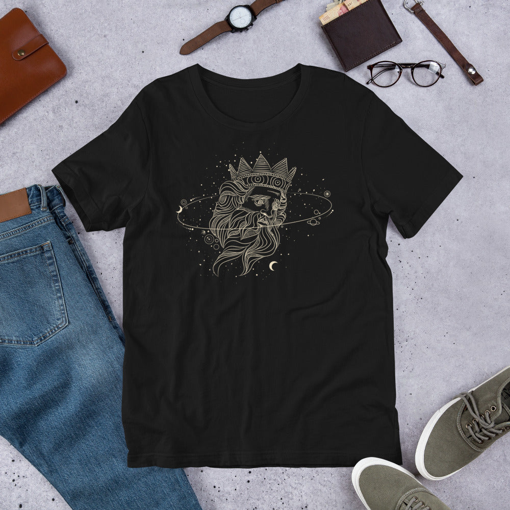 T-shirt Roi Cosmique Couronné – Bohème et Majestueux