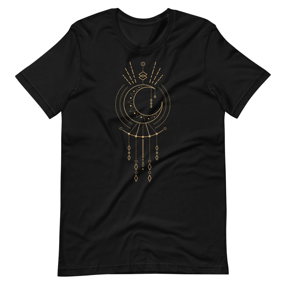 T-shirt Lune & Attrape-Rêves Géométrique – Bohème et Mystique