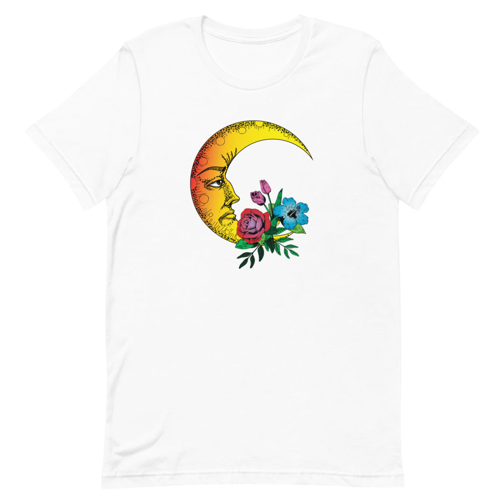 T-shirt Lune et Fleurs – Bohème et Romantique
