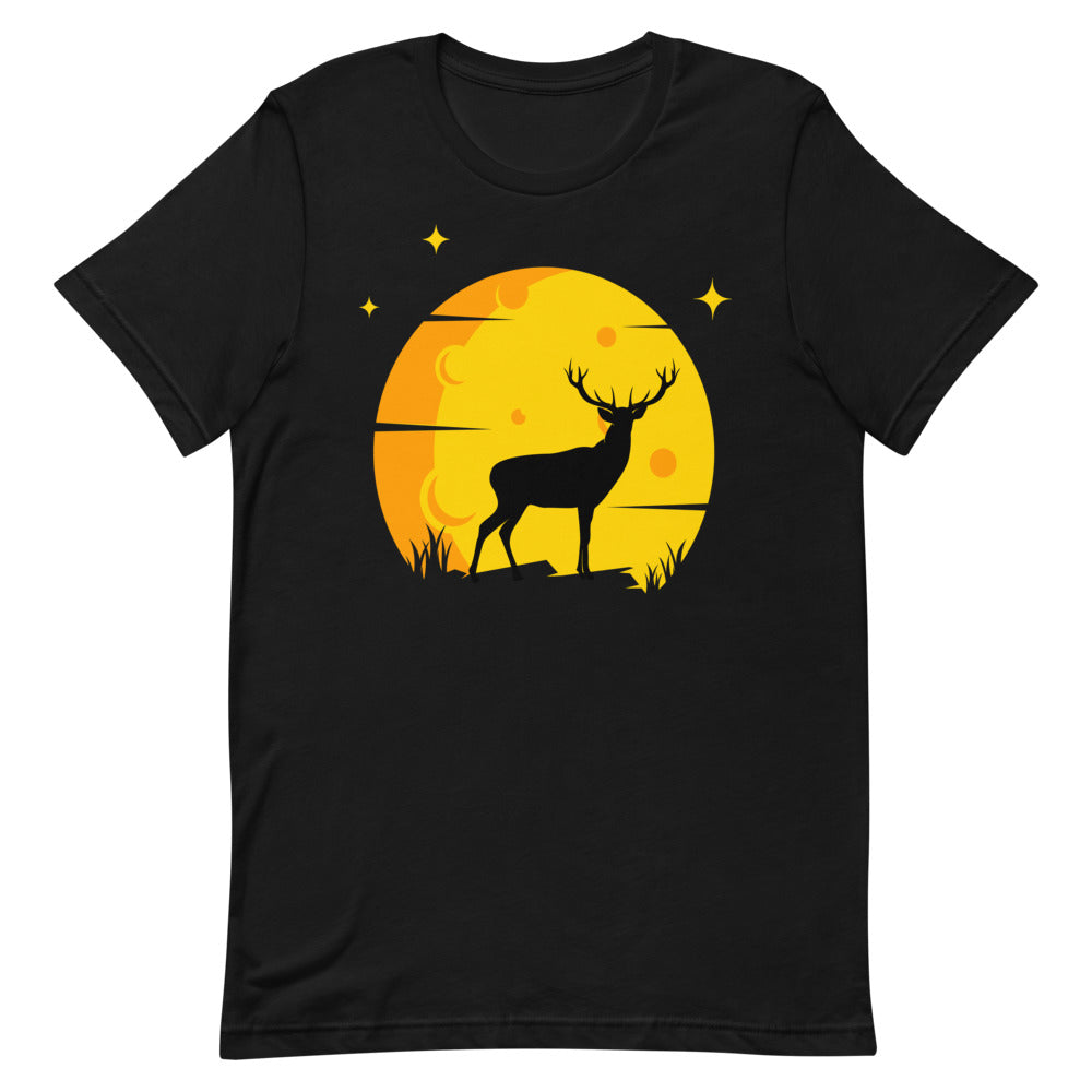 T-shirt Cerf et Lune – Bohème et Mystique