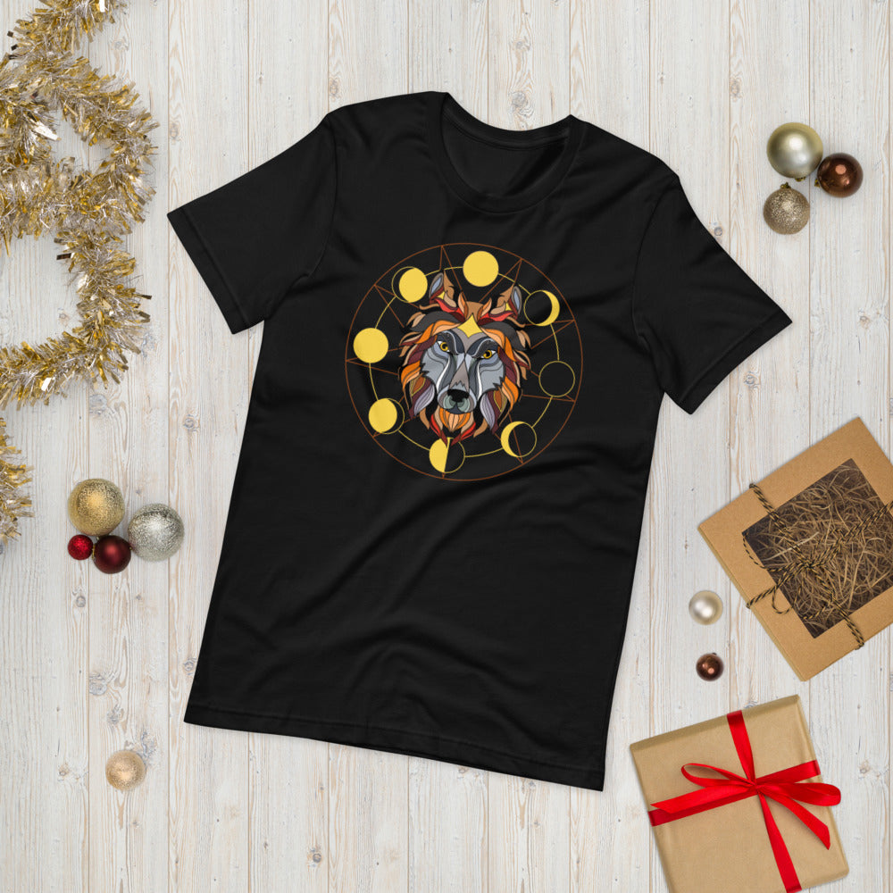 T-shirt Loup et Phases de Lune – Bohème et Céleste