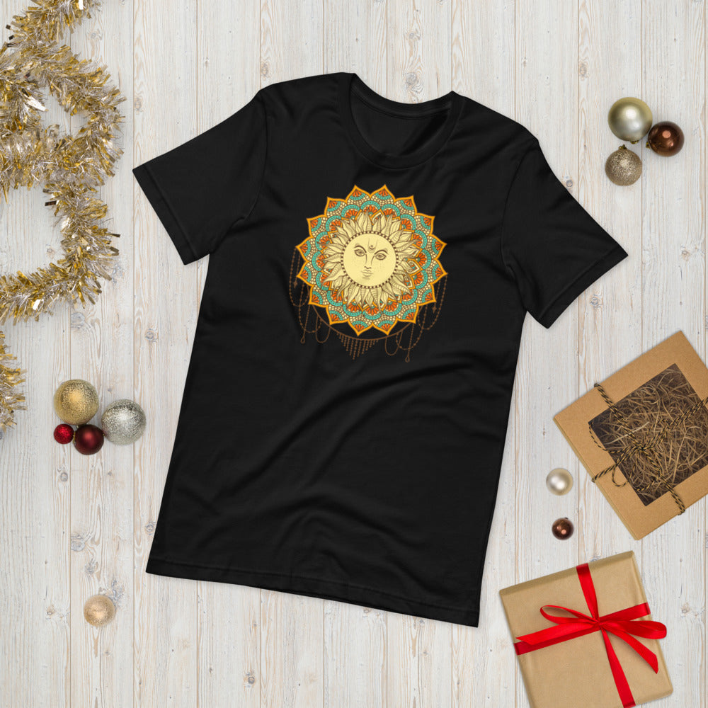 Débardeur Mandala Floral Gris – Spirituel et Naturel