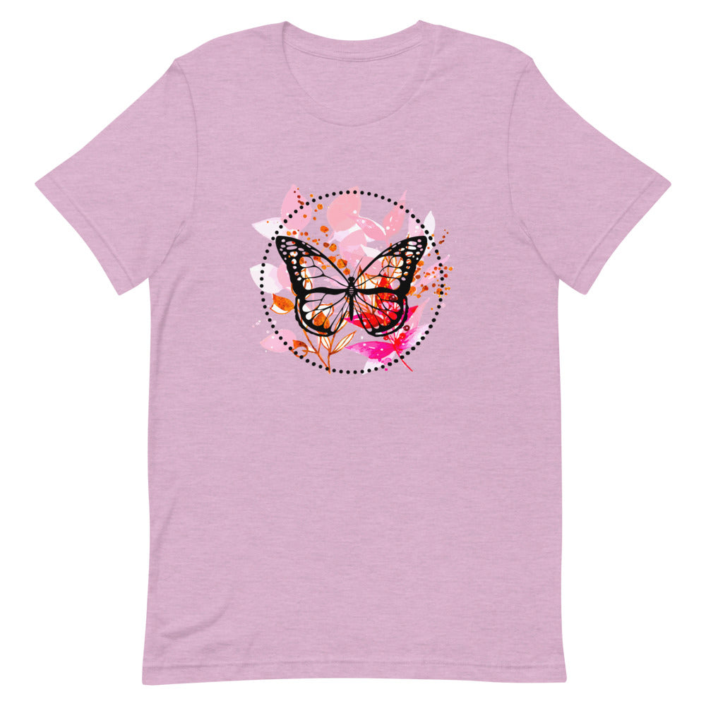 T-shirt Papillon Fleurs Aquarelle – Bohème et Délicat